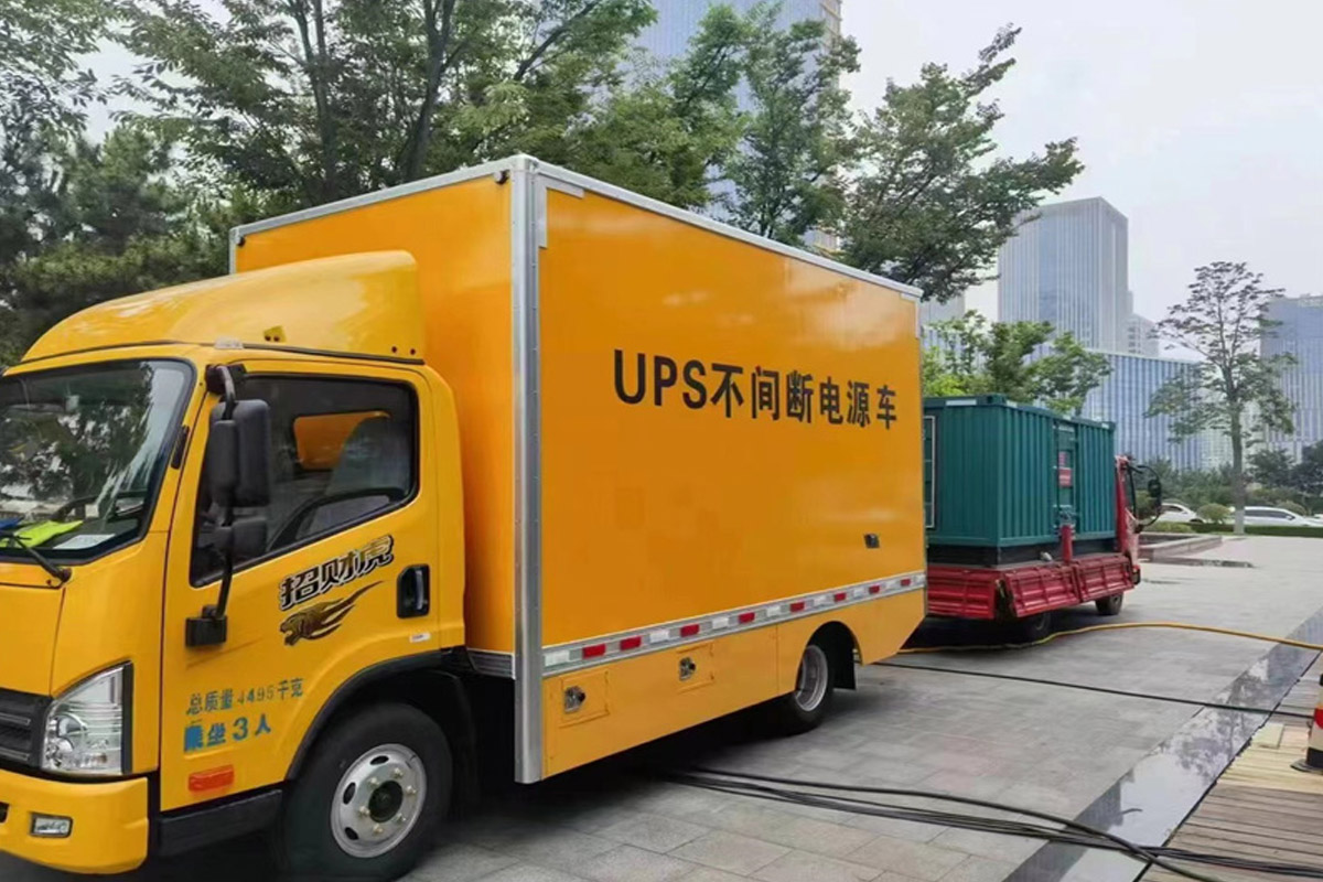 永清发电机租赁施工现场