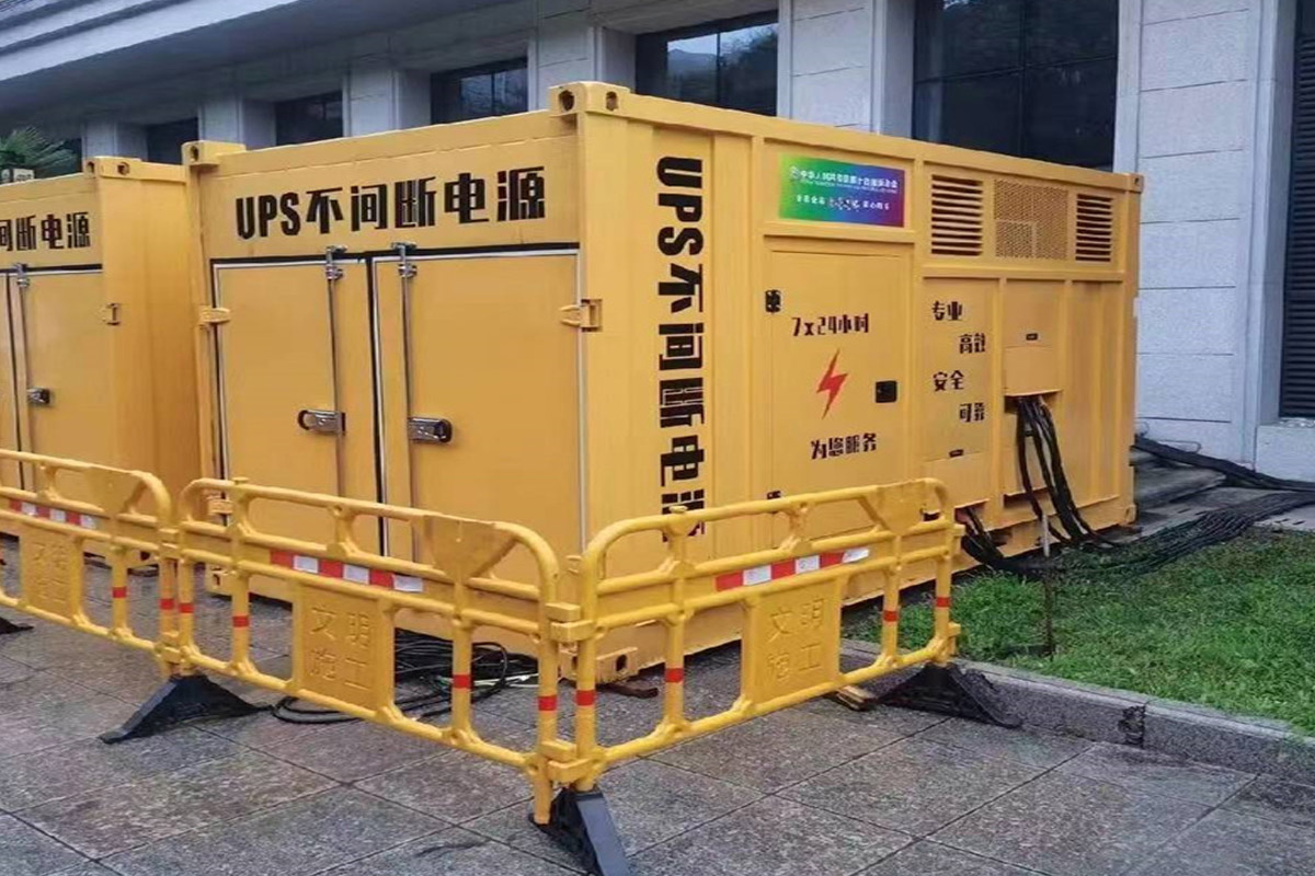 永清发电机租赁施工现场